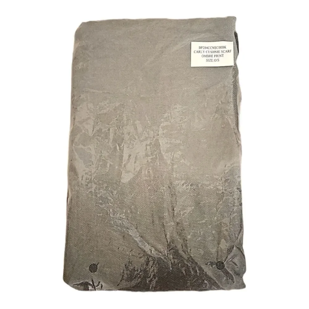 NWT-Cushnie One Size Grey Horizon Ombre Scarf Women's Rachel Zoe Curateur Box